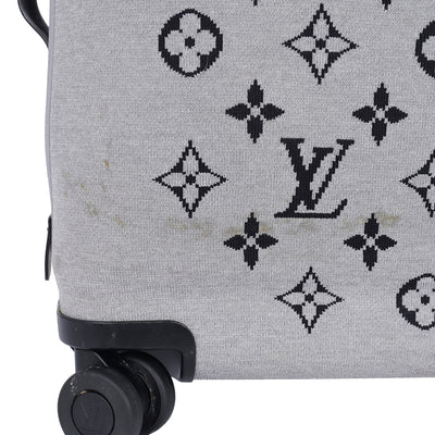 Knit Monogram Horizon Soft 55 Suitcase Roller Grey