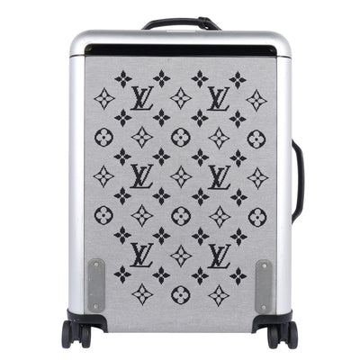 Knit Monogram Horizon Soft 55 Suitcase Roller Grey