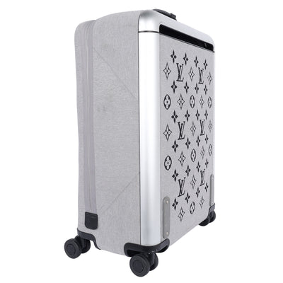 Knit Monogram Horizon Soft 55 Suitcase Roller Grey