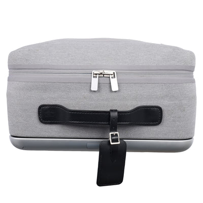 Knit Monogram Horizon Soft 55 Suitcase Roller Grey