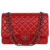 CC Chanel Quilted Jumbo Classic Double Flap Bag Red (Authentic Pre-Owned)