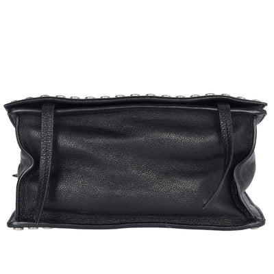 Leather Etiquette Studded Bag