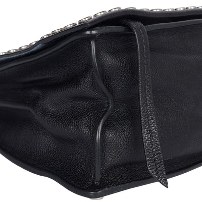Leather Etiquette Studded Bag