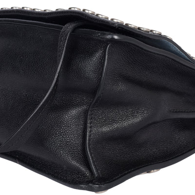 Leather Etiquette Studded Bag