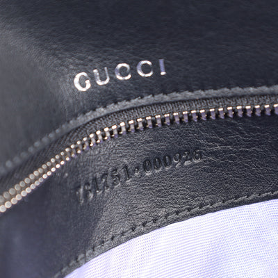 Dionysus Horseshoe Crystal Satin Ribbed Clutch Shoulder Bag Black