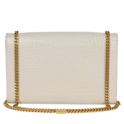 Kate Medium Tassel In Crocodile-Embossed Leather