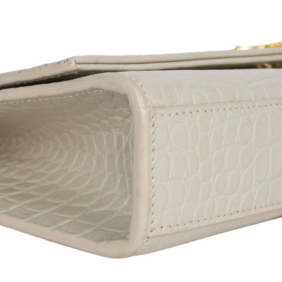 Kate Medium Tassel In Crocodile-Embossed Leather