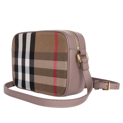 Calfskin House Check Camera Bag