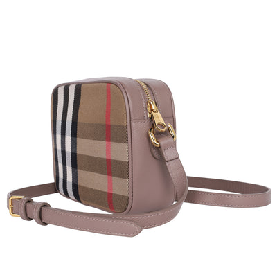 Calfskin House Check Camera Bag