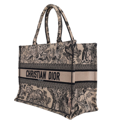 Book Tote Embroidered Canvas Medium