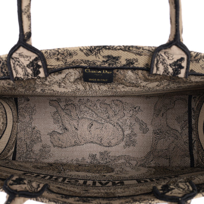 Book Tote Embroidered Canvas Medium