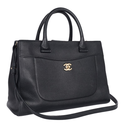 Grained Calfskin Medium Neo Executive Shopper Tote