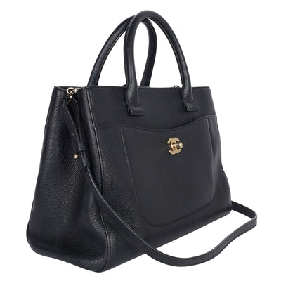Grained Calfskin Medium Neo Executive Shopper Tote