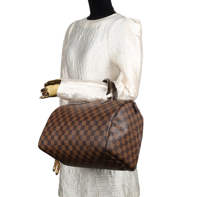 Speedy 30 Damier Ebene Brown