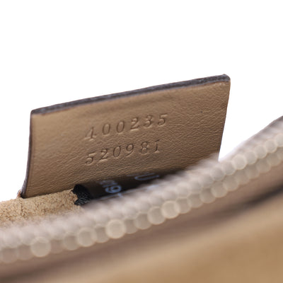 GG Supreme Monogram Bee Embroidered Shoulder Bag