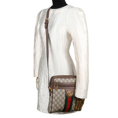 GG Supreme Monogram Web Ophidia Messenger Bag