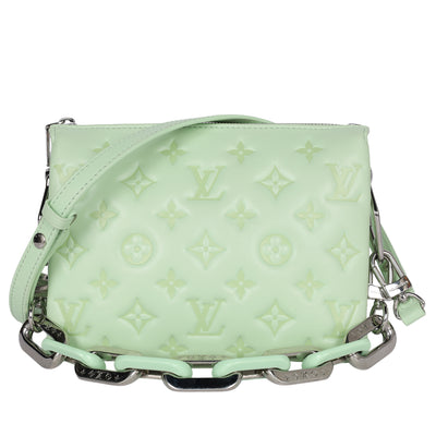 Lambskin Embossed Monogram Coussin BB