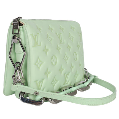 Lambskin Embossed Monogram Coussin BB