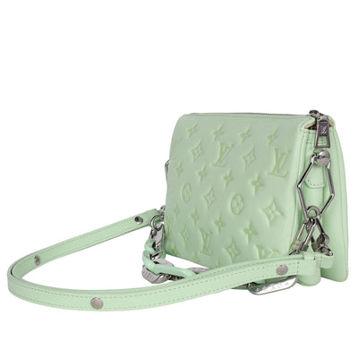 Lambskin Embossed Monogram Coussin BB
