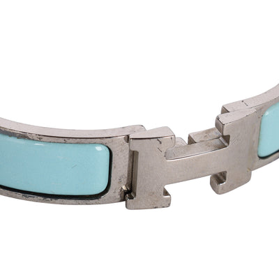 Enamel Narrow Clic H Bracelet