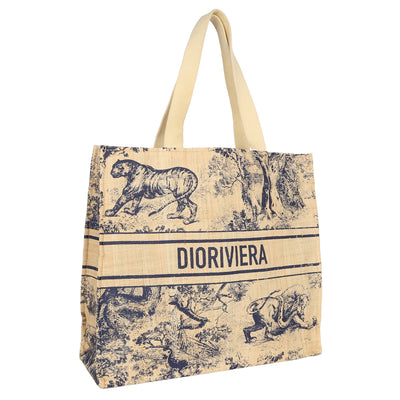 Straw Dioriviera Tote