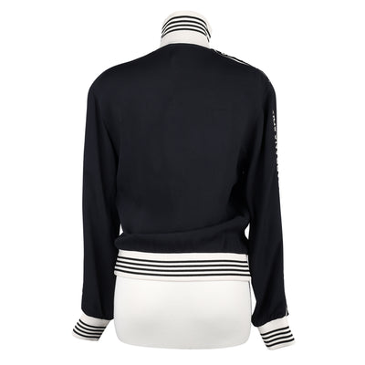 Embellished Cady Zip Sweat Jacket