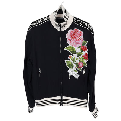Embellished Cady Zip Sweat Jacket
