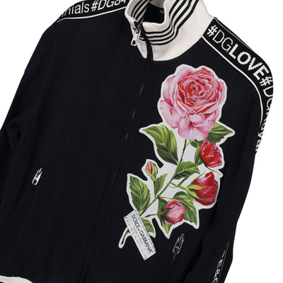 Embellished Cady Zip Sweat Jacket