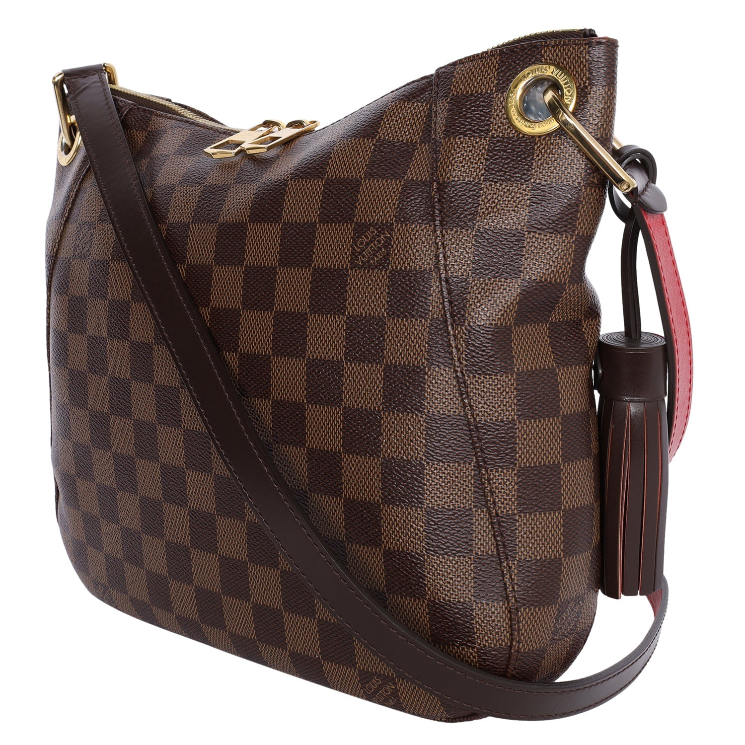 Damier Ebene South Bank Besace Crossbody Bag (Authentic Pre-Owned)