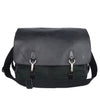 Taiga Dersou Messenger Business Bag Black Green (Authentic Pre-Owned)