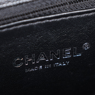 Caviar Quilted Large Boy Flap Bag Black