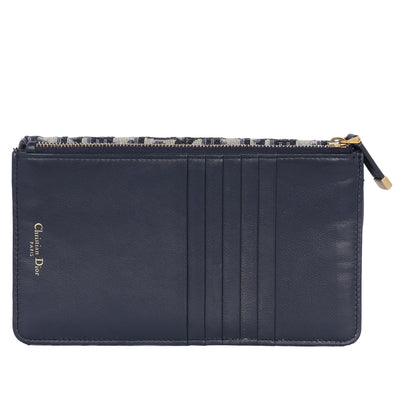 Christian Dior Monogram Saddle Pouch Wallet in Blue