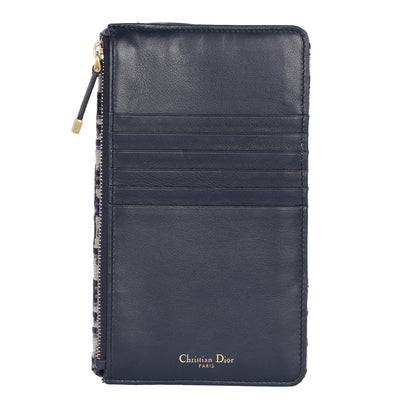 Christian Dior Monogram Saddle Pouch Wallet in Blue