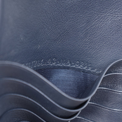 Christian Dior Monogram Saddle Pouch Wallet in Blue