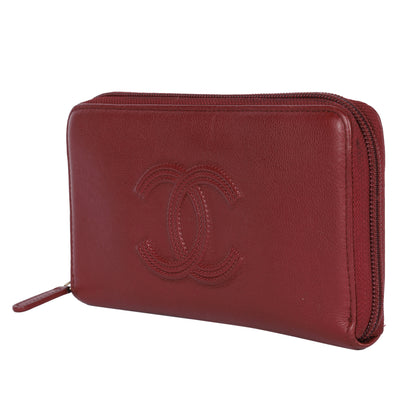Timeless Zip Around Wallet Burgundy