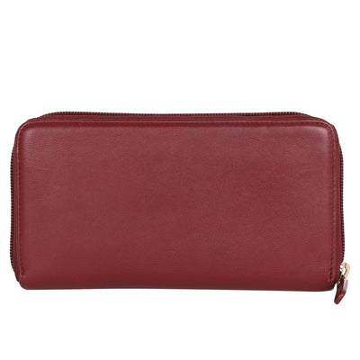 Timeless Zip Around Wallet Burgundy