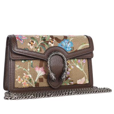 Monogram Jumbo GG Textured Dollar Calfskin Embroidered Super Mini Dionysus