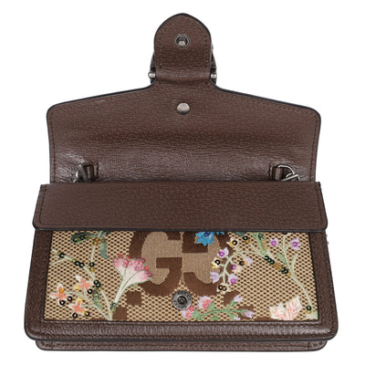 Monogram Jumbo GG Textured Dollar Calfskin Embroidered Super Mini Dionysus