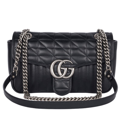 Calfskin Matelasse Aria GG Marmont Shoulder Bag