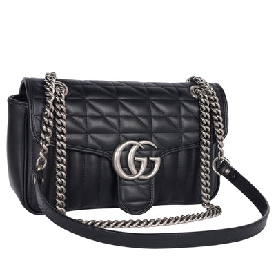 Calfskin Matelasse Aria GG Marmont Shoulder Bag