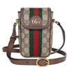 GG Supreme Monogram Web Ophidia Phone Crossbody
