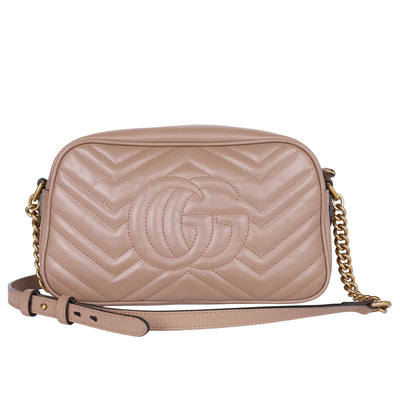 Calfskin Matelasse Small Marmont Chain Shoulder Bag