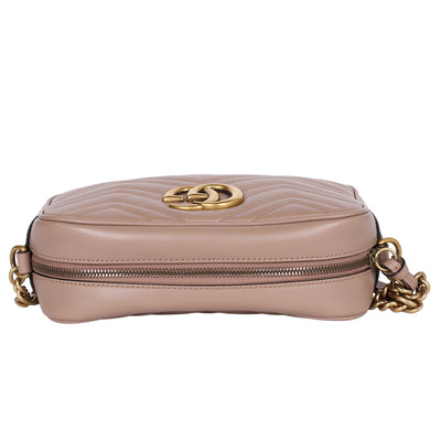 Calfskin Matelasse Small Marmont Chain Shoulder Bag