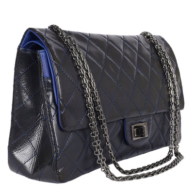 Patent Quilted 2.55 Reissue Double Flap
