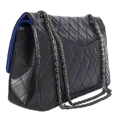 Patent Quilted 2.55 Reissue Double Flap