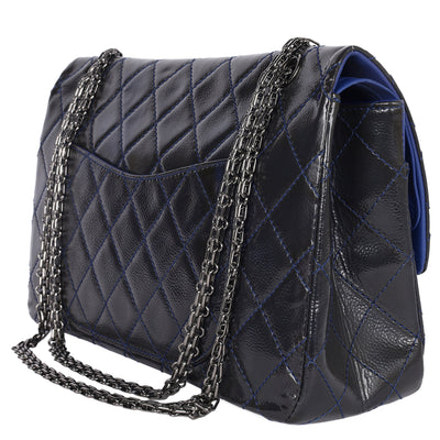 Patent Quilted 2.55 Reissue Double Flap