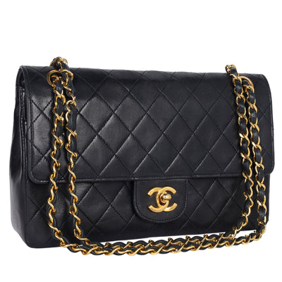 Lambskin Quilted Medium Double Flap