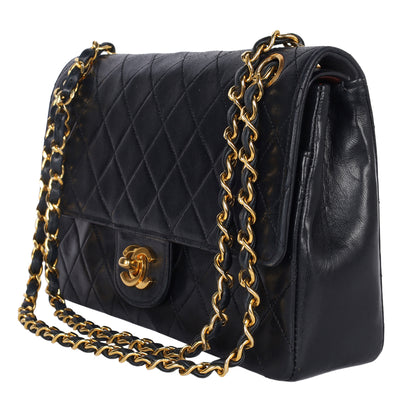 Lambskin Quilted Medium Double Flap