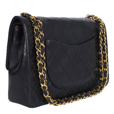 Lambskin Quilted Medium Double Flap