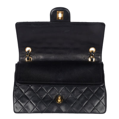 Lambskin Quilted Medium Double Flap